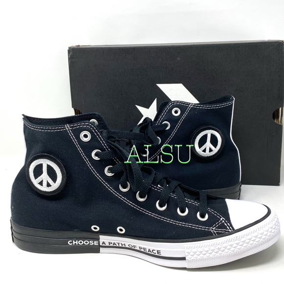 Converse Ctas High Top Canvas Black Men’s Sneakers - Picture 8 of 10